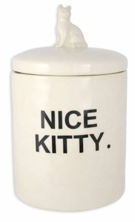 Rae Dunn Nice Kitty Treat Jar